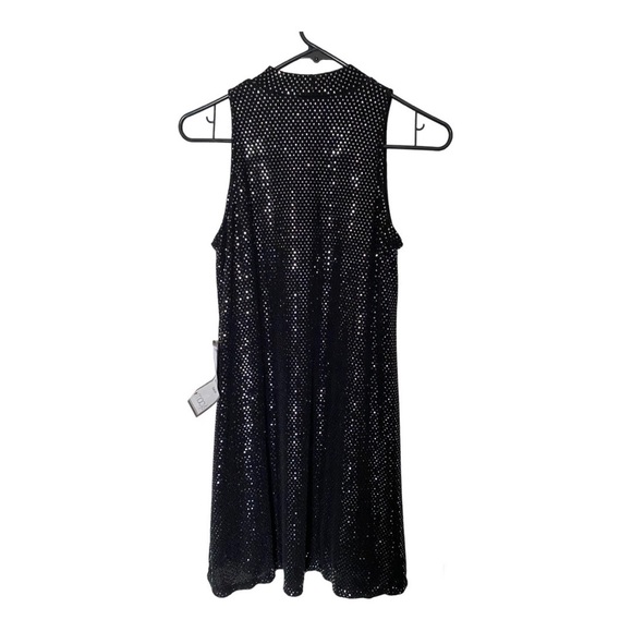 JUMP APPAREL Sexy dress with collar. simulated sequins from Starbrite - Picture 6 of 7